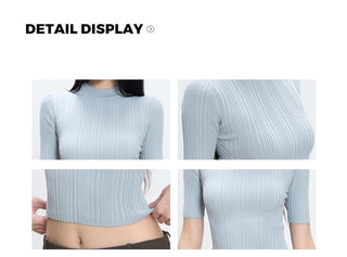 black knit top