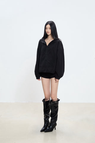 zipper windbreaker coat