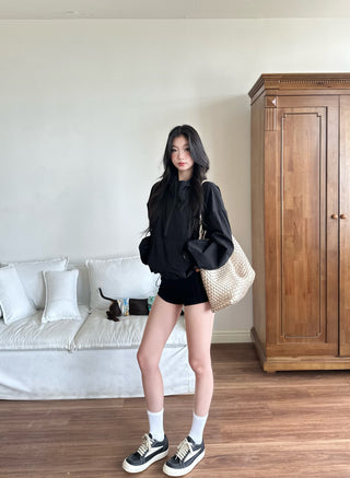 zipper windbreaker coat