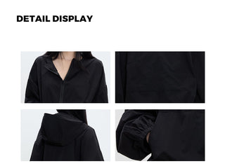 zipper windbreaker coat