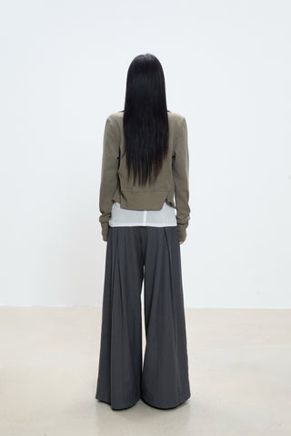 high neck coat