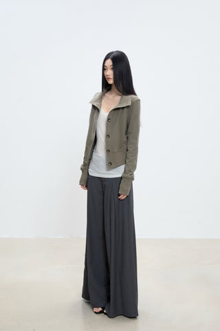 high neck coat
