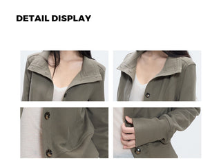 high neck coat