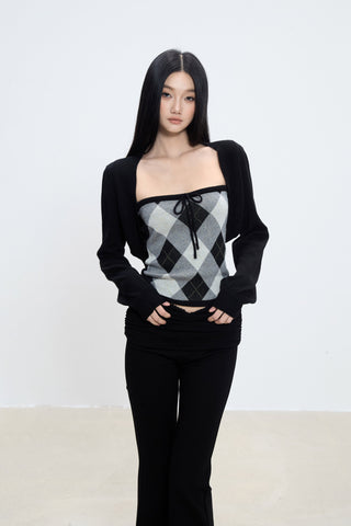 tube top cardigan