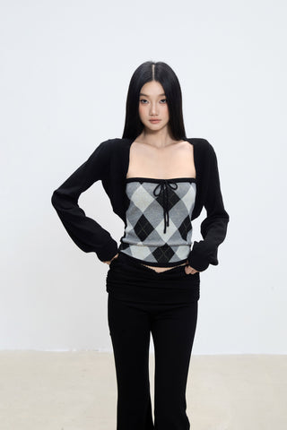 tube top cardigan