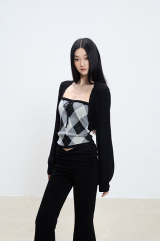 tube top cardigan