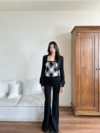tube top cardigan