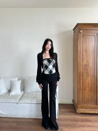 tube top cardigan
