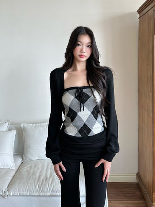 tube top cardigan