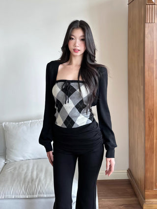 tube top cardigan