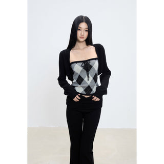 tube top cardigan