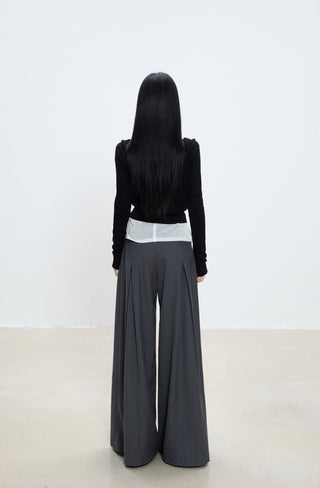 zipper long coat