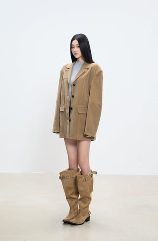 single-breasted suit jacket