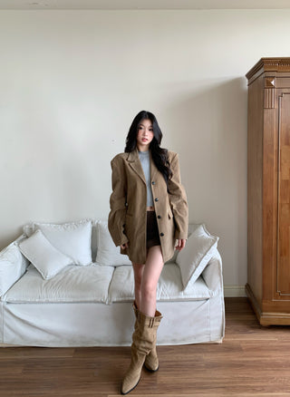 single-breasted suit jacket