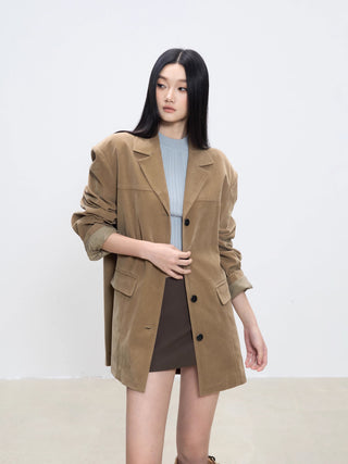 single-breasted suit jacket