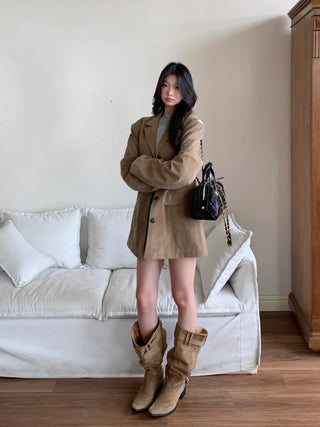 single-breasted suit jacket