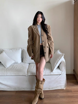 single-breasted suit jacket