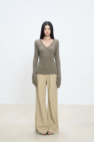 slim sweater top