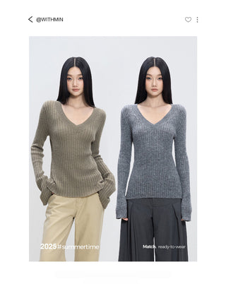 slim sweater top