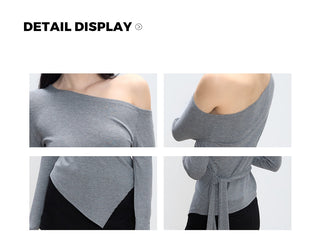 irregular shoulder top