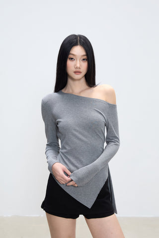 irregular shoulder top