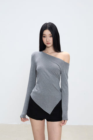 irregular shoulder top