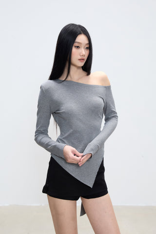 irregular shoulder top