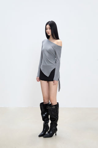 irregular shoulder top