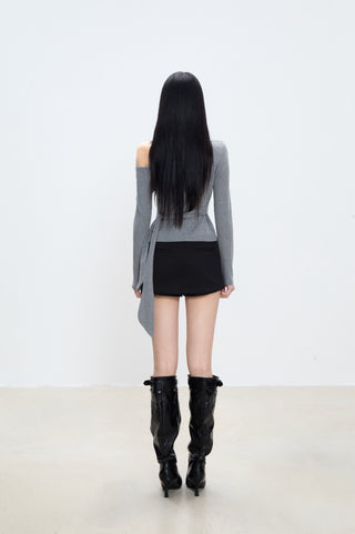 irregular shoulder top