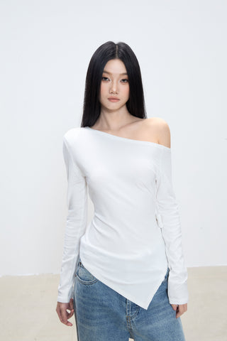 irregular shoulder top