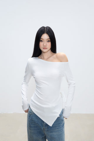 irregular shoulder top