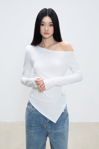 irregular shoulder top