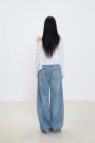 irregular shoulder top