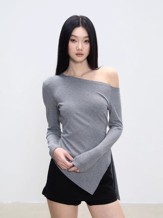 irregular shoulder top