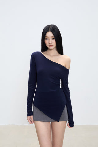 irregular shoulder top