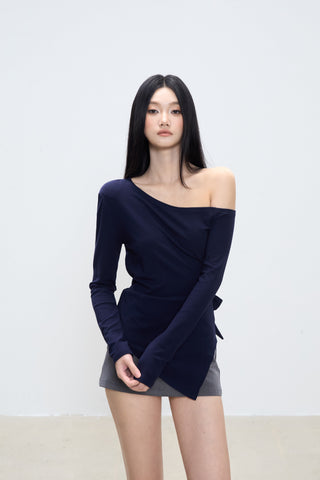 irregular shoulder top