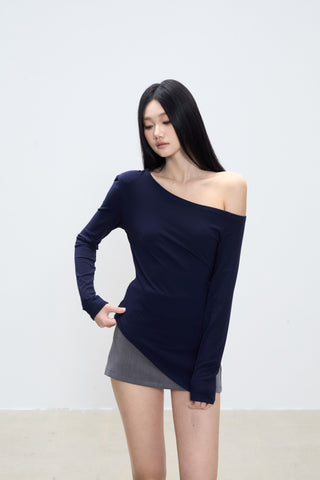 irregular shoulder top