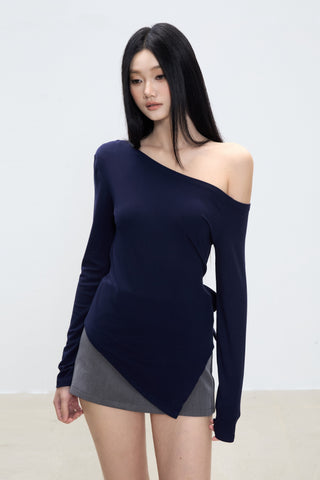 irregular shoulder top