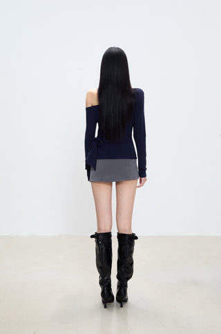 irregular shoulder top