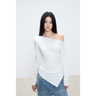 irregular shoulder top