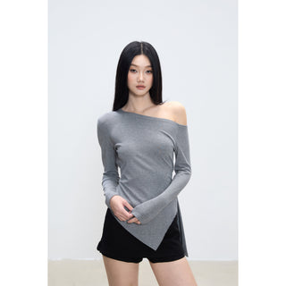 irregular shoulder top
