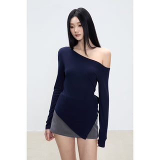 irregular shoulder top