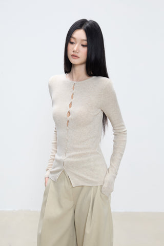 slim cardigan top
