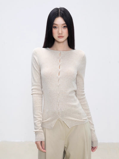 slim cardigan top