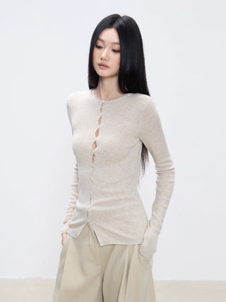 slim cardigan top