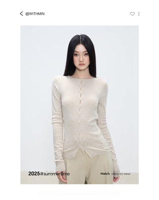 slim cardigan top