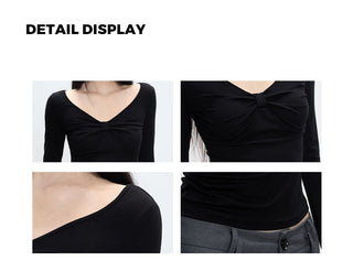 black bottoming shirt