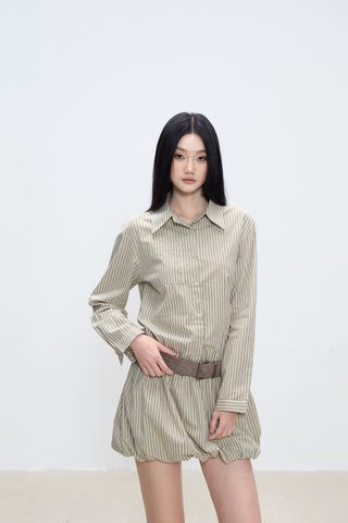 striped shirt dress