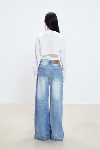 fake two-piece top