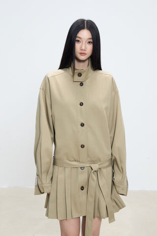 mid-length trench coat